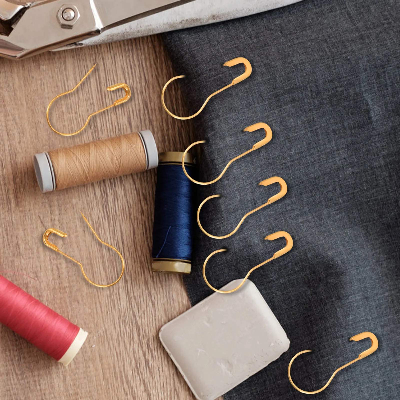 

200Pcs Metal Gourd Safety Pins Bulb Pins Durable Clothing Tag Fixing DIY Sewing Craft Accessories DIY Clothes Accessories