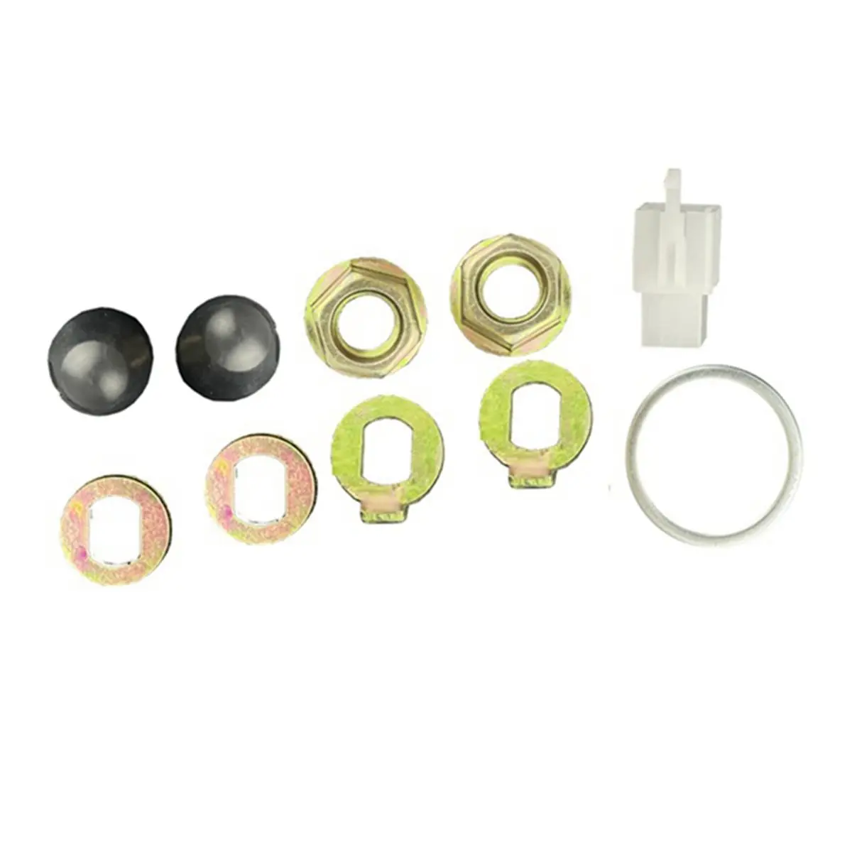 M14 Rear E-Bike Hub Motor Axle Lock Nut Kit Lock Washer Spacer & Nut Cover for 14mm Shaft 500W-5000W