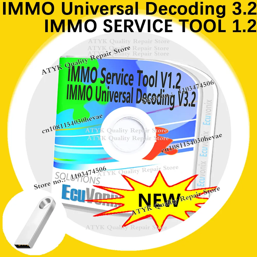 KESS Software EcuVonix IMMO Universal Decoding 3.2 Auto database IMMO SERVICE TOOL V1.2 Car Tuning Ecu Immo off Diagnostic tools