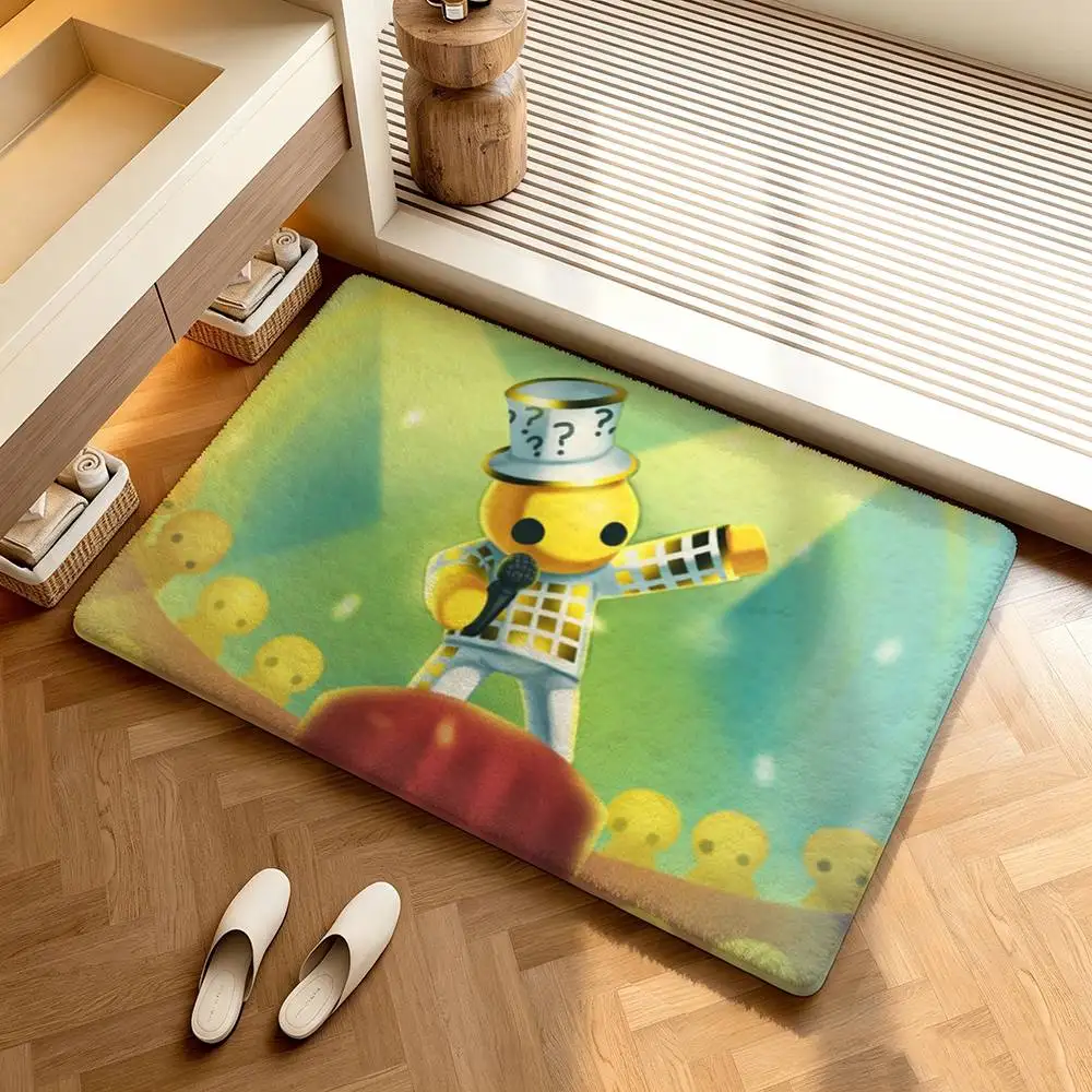 Game W-Wobbly L-Life  Shower Room Absorbent Small Floor Mat Soft Comfortable Decorative Foot Mat