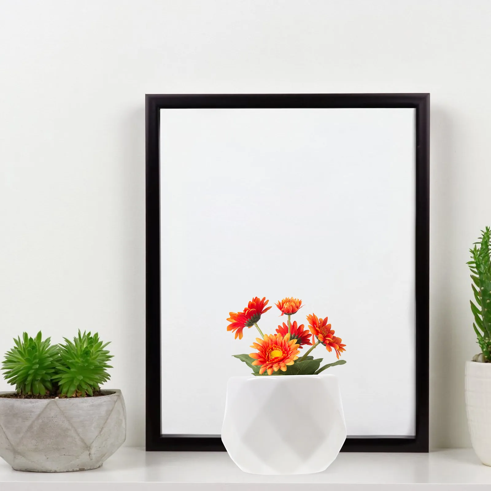 

Набор из 4 керамических горшков для суккулентов в форме геометрических фигур, креативный дизайн, декор для дома и сада, настольный держатель для растений, горшок для бонсай