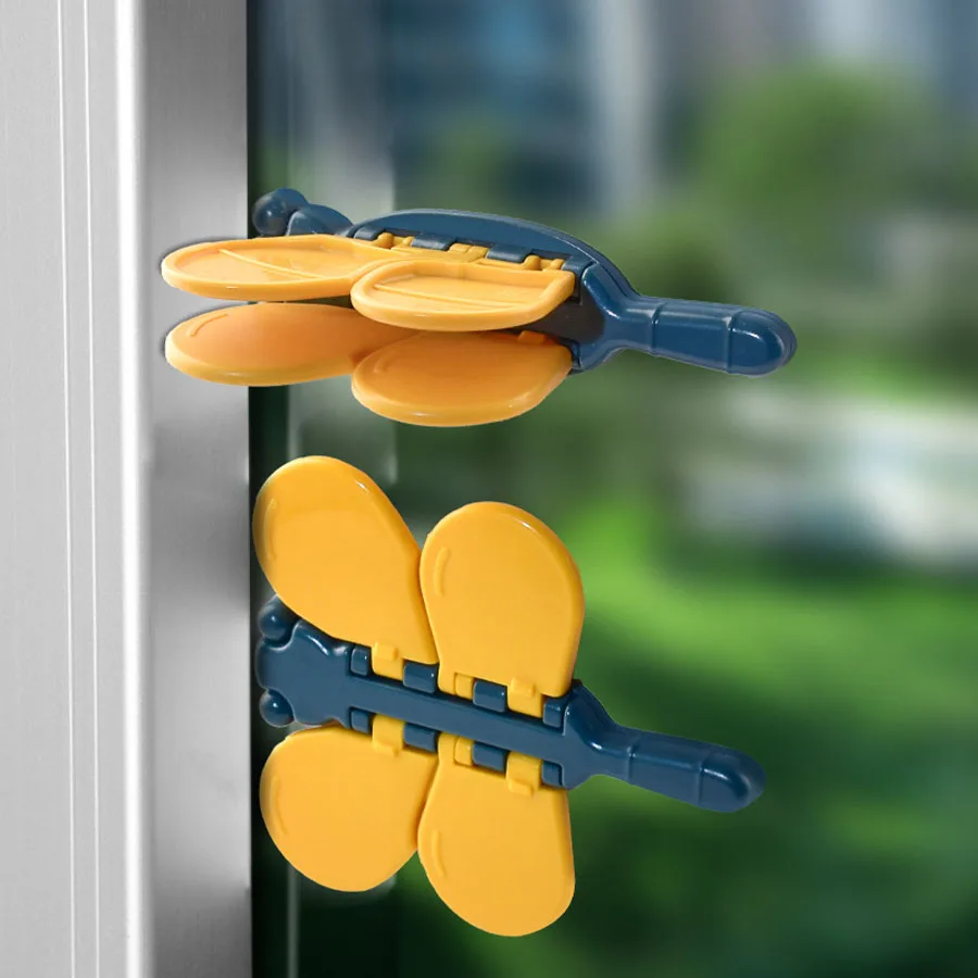 Children Safety Window Limit Lock Punch-free Baby Security Protection Dragonfly Locks Sliding Door Window Cabinet Fixed Limiter