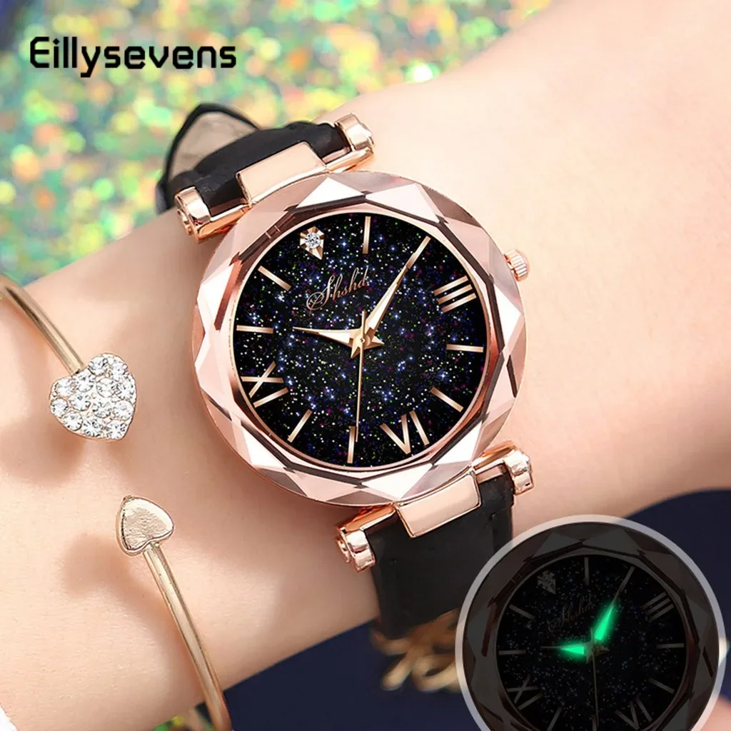 Luminous Watch Women Fashion Casual Leather Belt Watches Simple Ladies' Small Dial Quartz Clock Dress Wristwatches Reloj Mujer