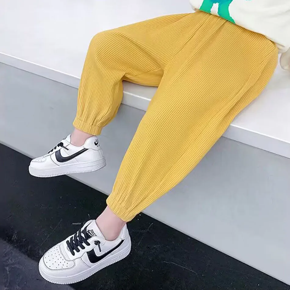 Warme Trendy Unisex Cartoon Print Joggingbroek Elastische Manchetten Veelzijdige Bodem Gelaagdheid Kille Seizoen Ontworpen Middelgrote Grote Kinderen