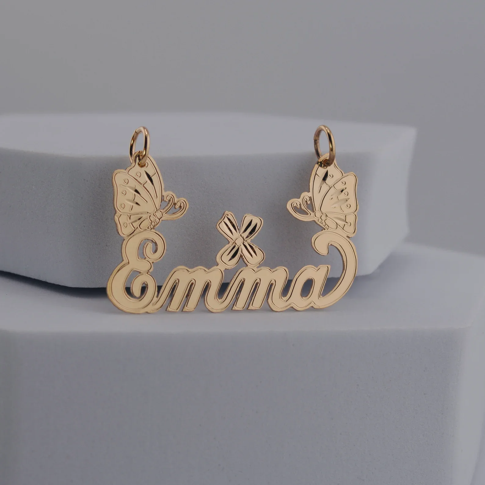 

Personalized Deeply Engraved Name Neckalce Custom Nameplate Pendant Jewelry Gift for Women or Men Necklace (Chain Not Included)