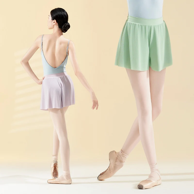 

Женские танцевальные шорты, балетные штаны, штаны для йоги, брюки с юбкой, тренировочные спортивные шорты для танцев, бега, короткие брюки для фитнеса