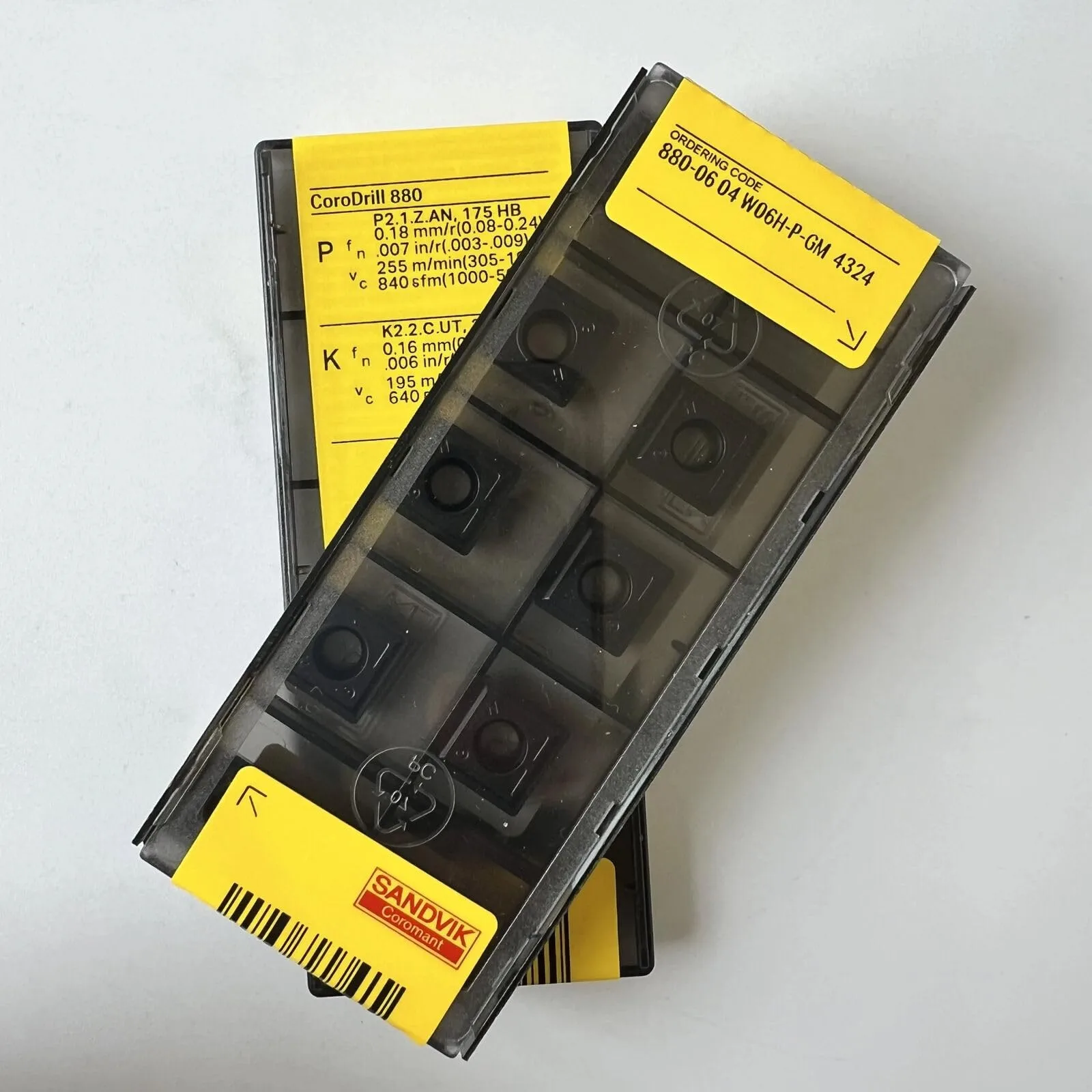 

Original SANDVIK / 880-0604W06H-P-GM 4324 / Hard alloy CNC Blade 10 Pcs