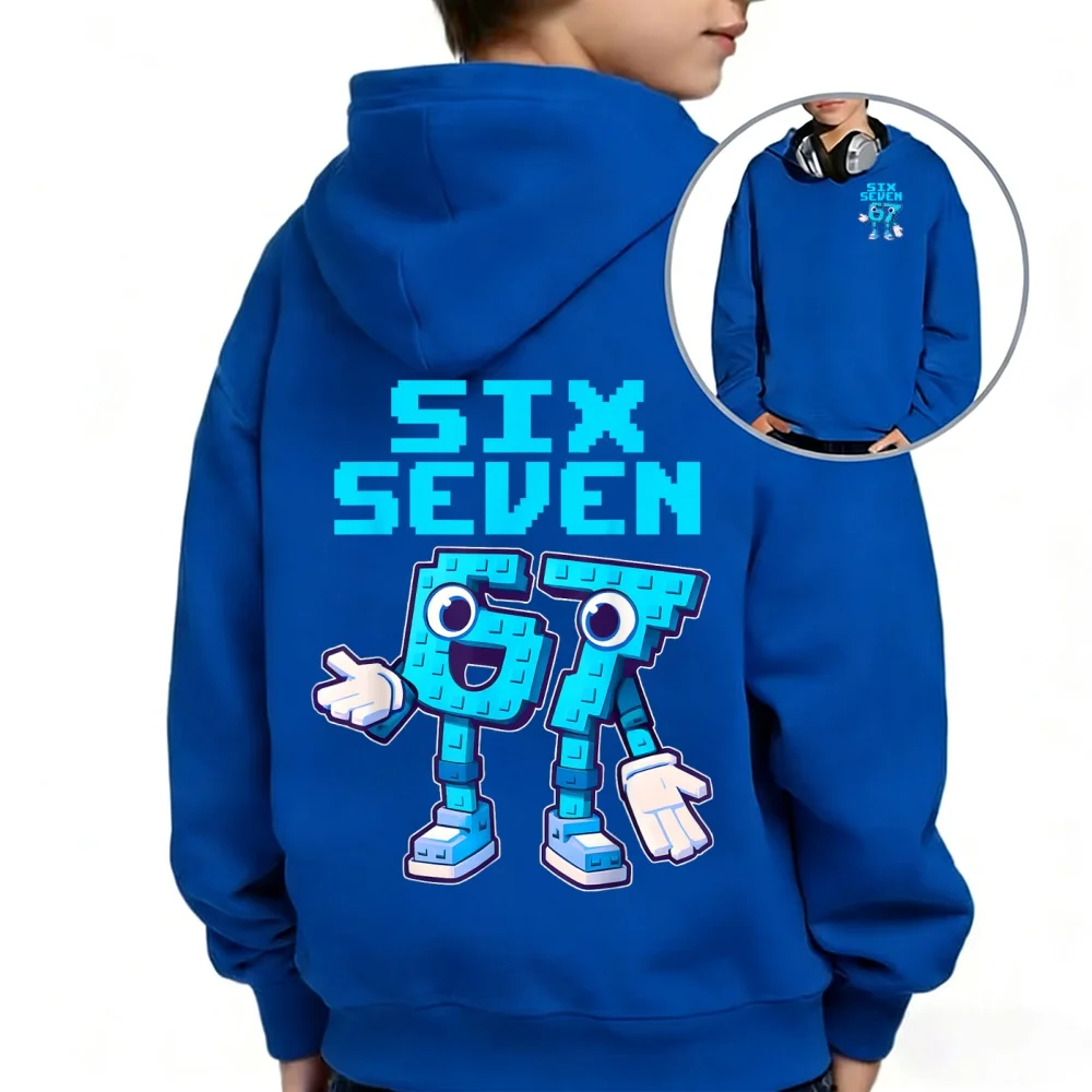 Bruh 67 ستة سبعة 6-7 Brainrot ميمي للمراهقين بنين بنات كنزة قطيفة سرقة Brainrot هريرة Bruh OG Meowl معطف مقنع