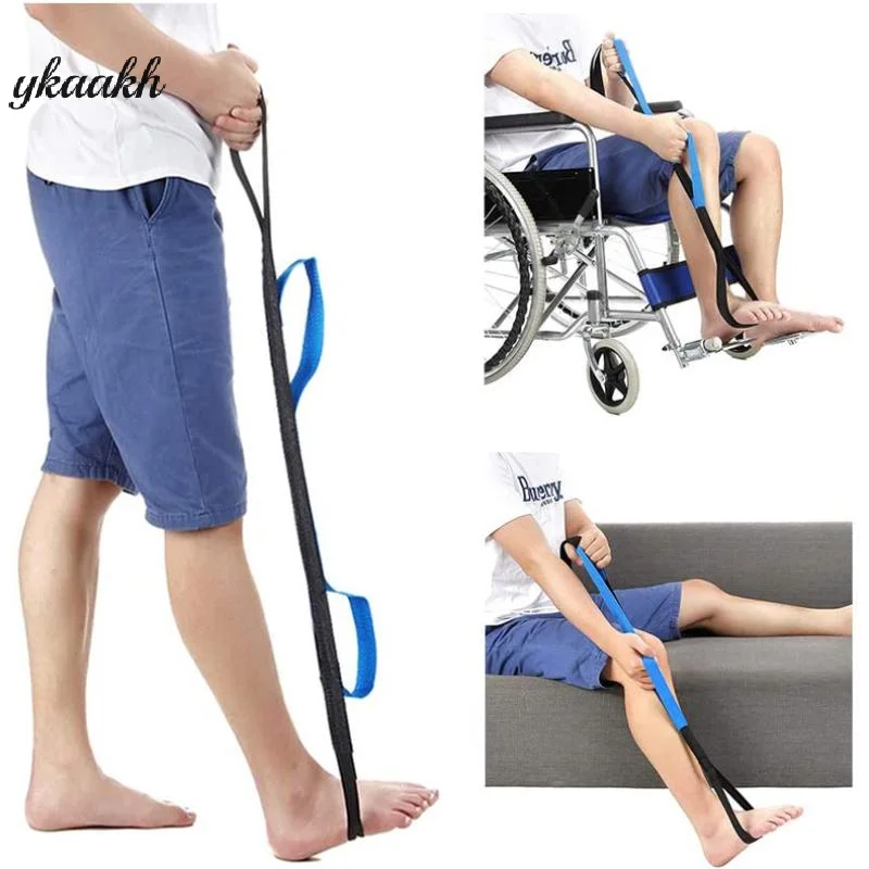 

Черный, синий нейлоновый пояс для подъема ног, многофункциональный ремень для подъема ног, аксессуары для инвалидов, износостойкий ремень для поезда ног, подтяжки для здравоохранения