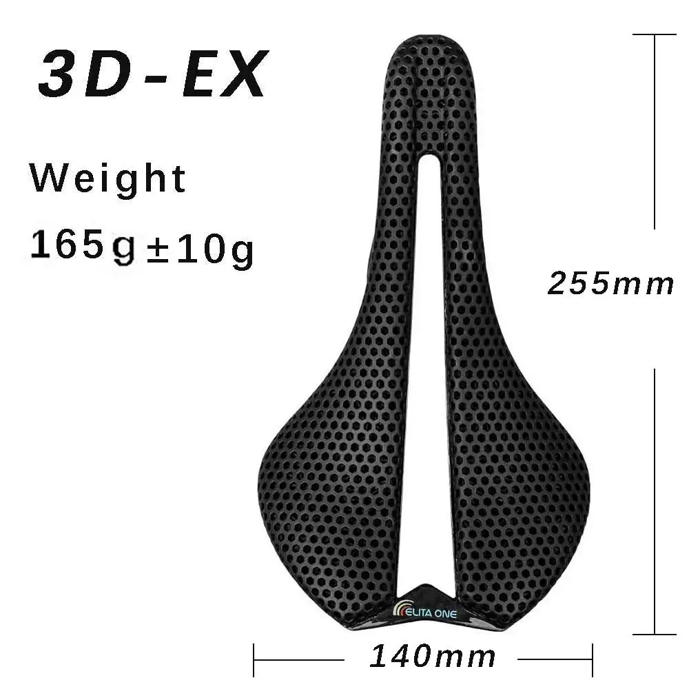 elitaone Bicycle  3D Printed Saddle Carbon  Road/MTB Bike Competition Comfort Saddles 248x145mm