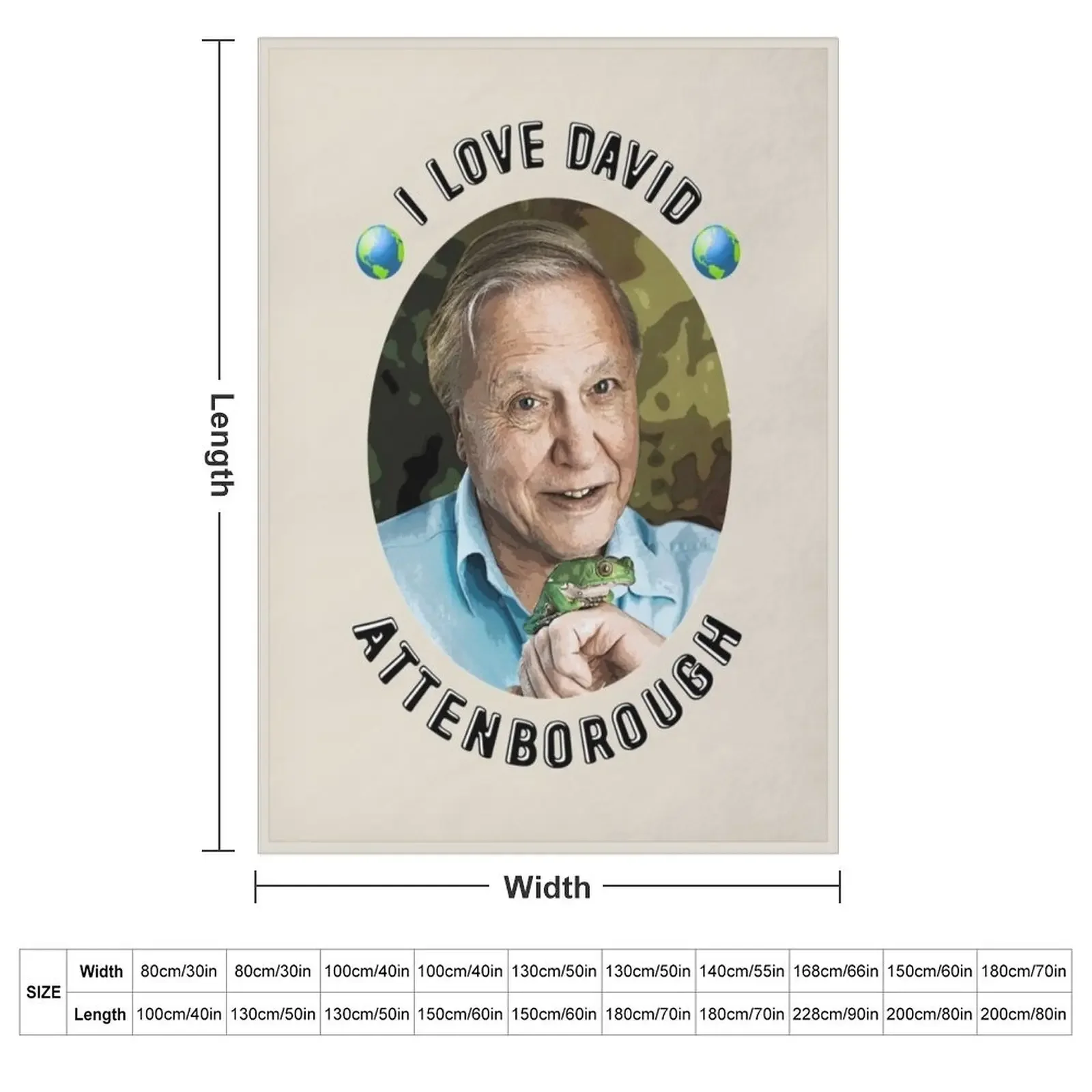 I Love David Attenborough Throw Blanket decorative Fashion Sofas Vintage Blankets