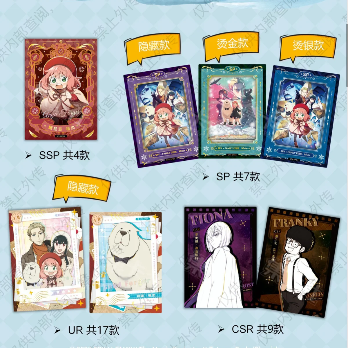 Cardfun Spy X Family Code White Collectible Cards Transparent Polaroid Family Trip Genuine Anime Cards For Adult Collectors