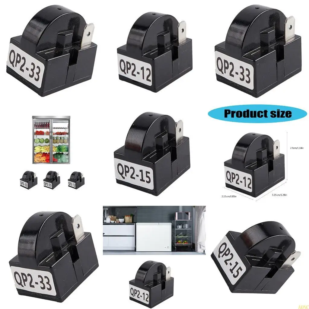 A0NC QP2-12 QP2-22 QP2-33 PTC 시작 냉장고 PTC 스타터 냉동고 냉장고 쉬운 설치