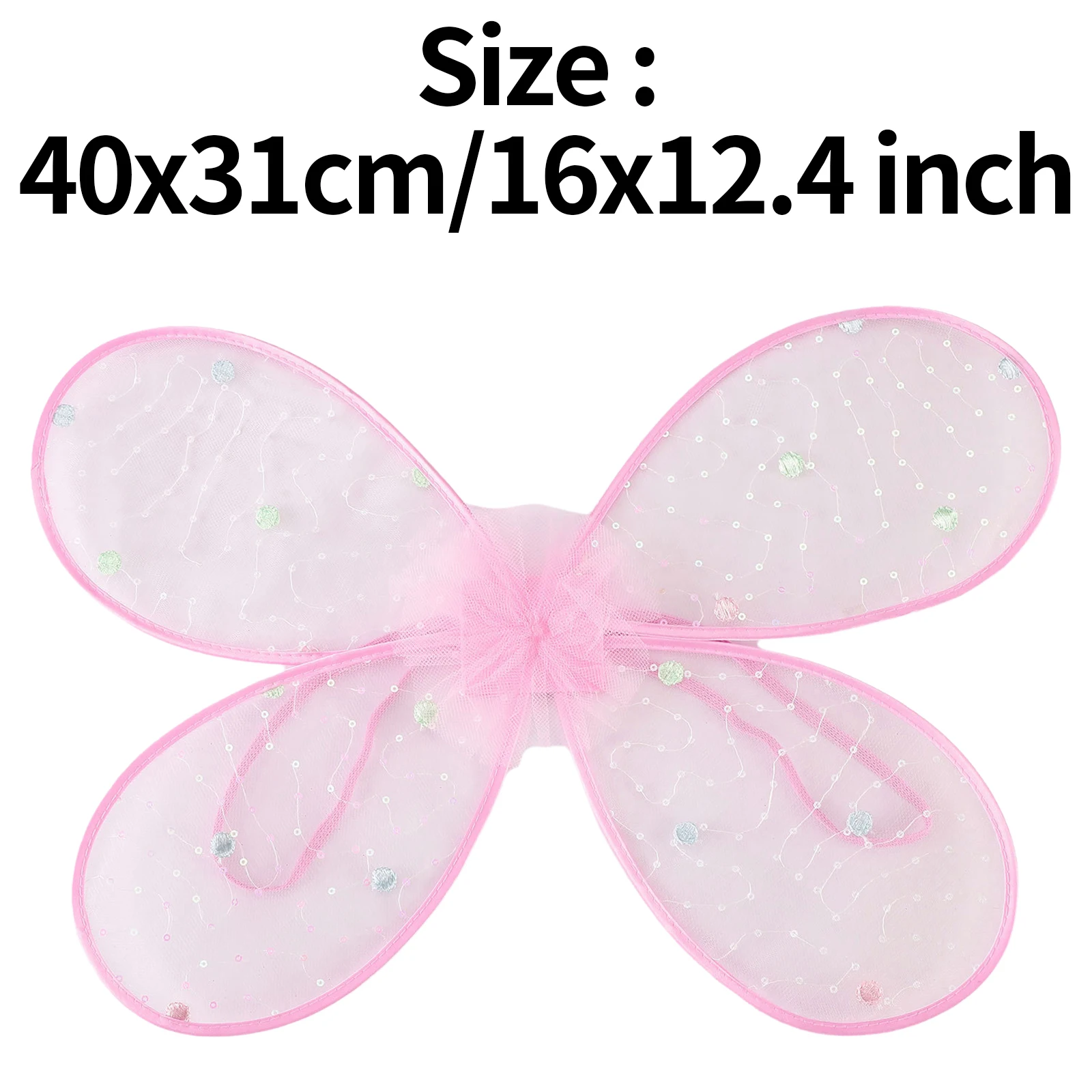 Dress Up Angel Wings LED Fairy Wings Butterfly Sequin Wings Craze Fairy Princess Costume for Kids Girls Christmas Birthday Party