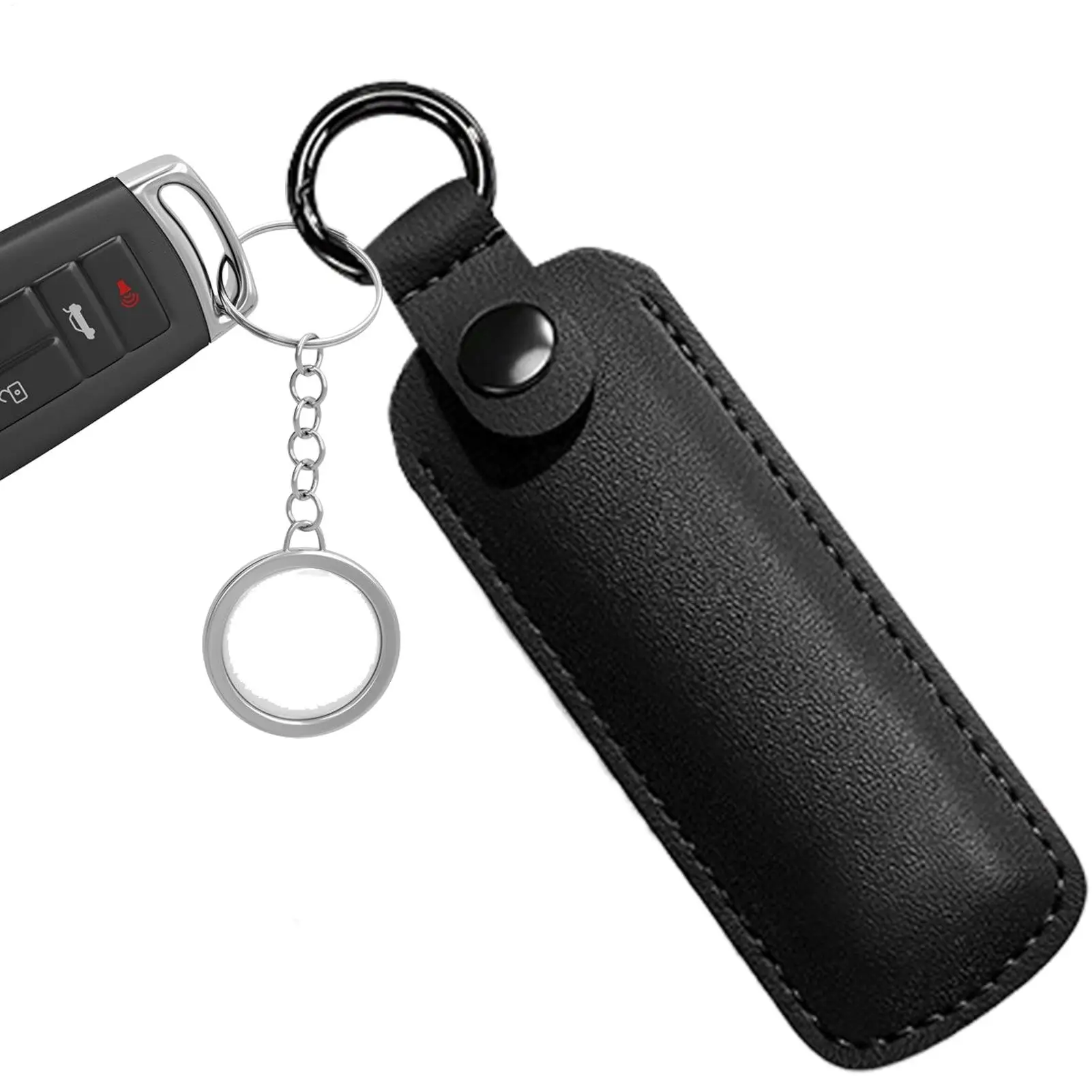 Key Ring Holder U Disk Pouch Protective Cover Anti Lost Flash Drive Case PU Leather USB Flash Drive Memory Sticks Storage Bags