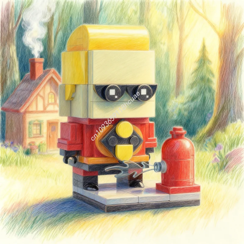 110 Piezas MOC Brickheadz Dash, Bloques de Construcción del Modelo Los Increíbles, Regalos para Festivales de Arquitectura, Juguetes de Ensamblaje, Idea Creativa DIY