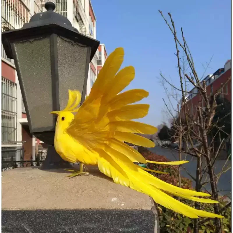 Simulation Feather Fantasy Bird Model Ornament Home Garden Landscape Decoration Photography Handmade Display Prop