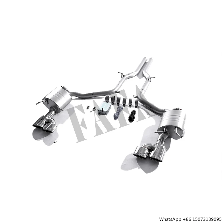 

Выхлопная система для C63 W204: средняя и концевая секции, электрический клапан, глушитель, выхлопная труба Catback
