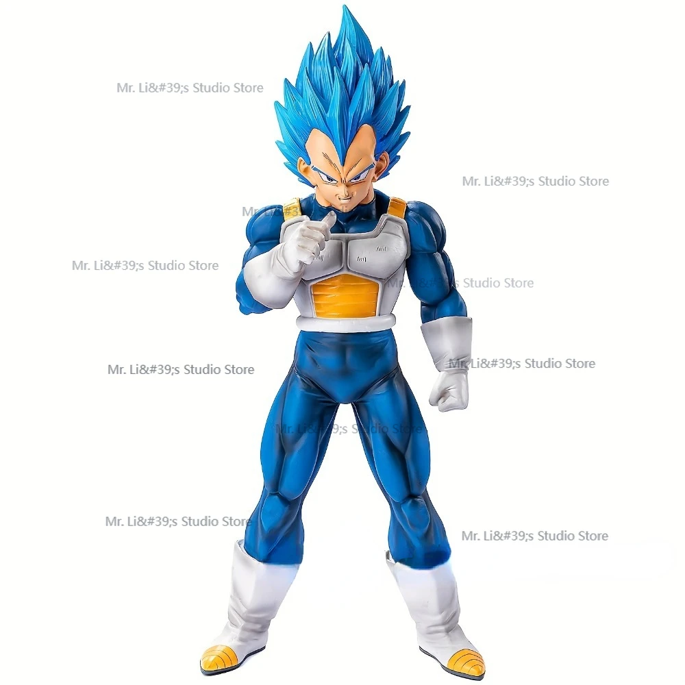 Brand New Anime Dragon Ball Z Super Strongest Vegeta 28cm High Quality PVC Saiyan Blue Yellow Red Black Hair Model Toy Gift