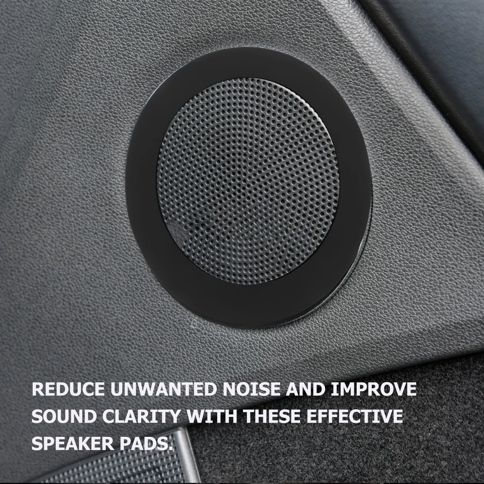 

2 Set Speaker Accessories Soundproof Pad Car Mounting Spacer Black Sponge Travel