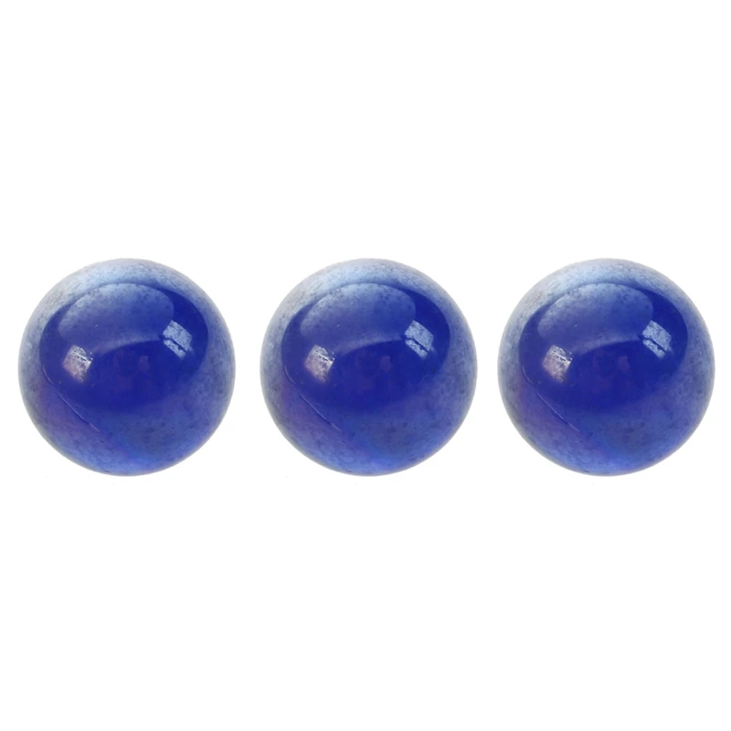 30 Pcs Marbles 16Mm Glass Marbles Knicker Glass Balls Decoration Toy Dark Blue