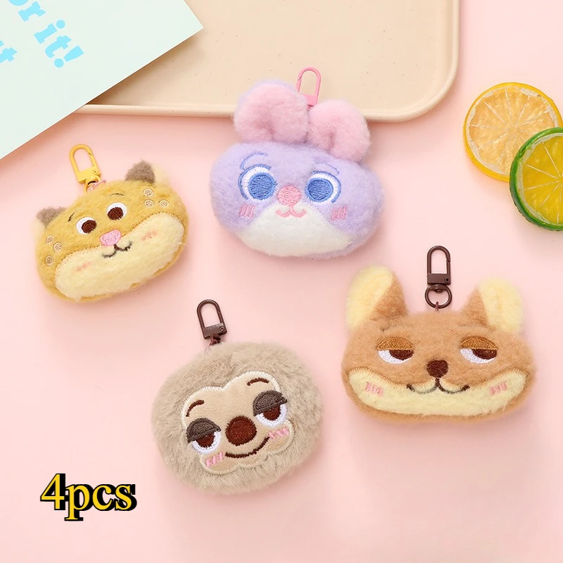

Anime Plush Doll Keychain Backpacks Decorations Judy Nick Key Chain Toys Christmas Holiday Gifts