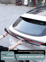 Car Tail And Middle And Top Wings For XPENG G6 2023-2025 Black Warrior Modified Upgrade Sports Decoration Accessories