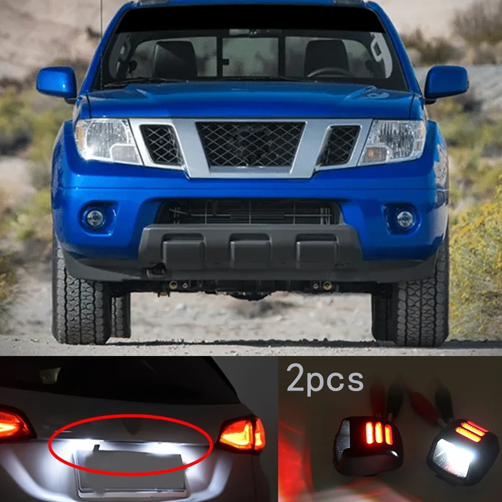 

2 шт. белых фонарей для подсветки номерного знака | Подходит для Nissan Navara D40