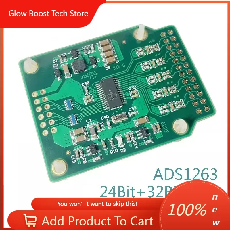 

GBADS1263 High Precision ADC Module Development Board 24Bit/32Bit ADC 38.4ksps Analog To Digital Conversion