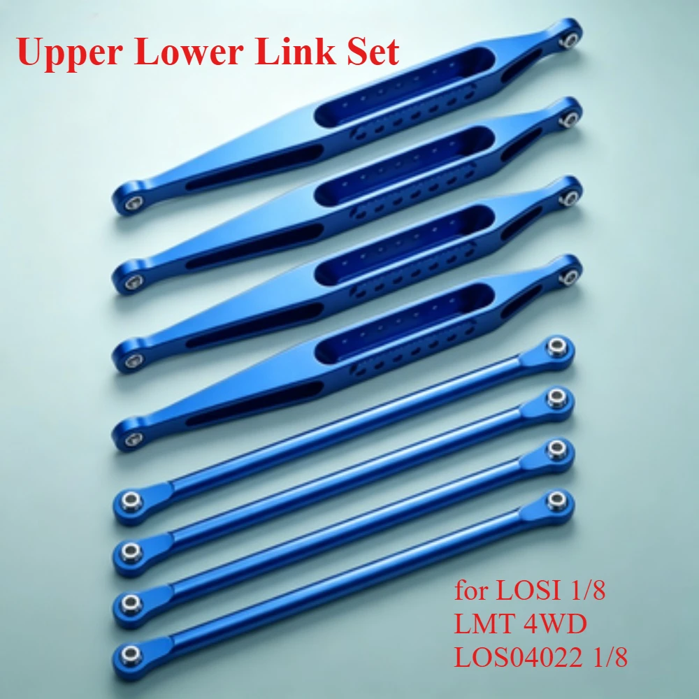 RC Truck Parts Aluminum Upper Lower Link Set custom size for LOSI 1/8 LMT 4WD LOS04022 1/8 RC Suspension Replacement Accessories