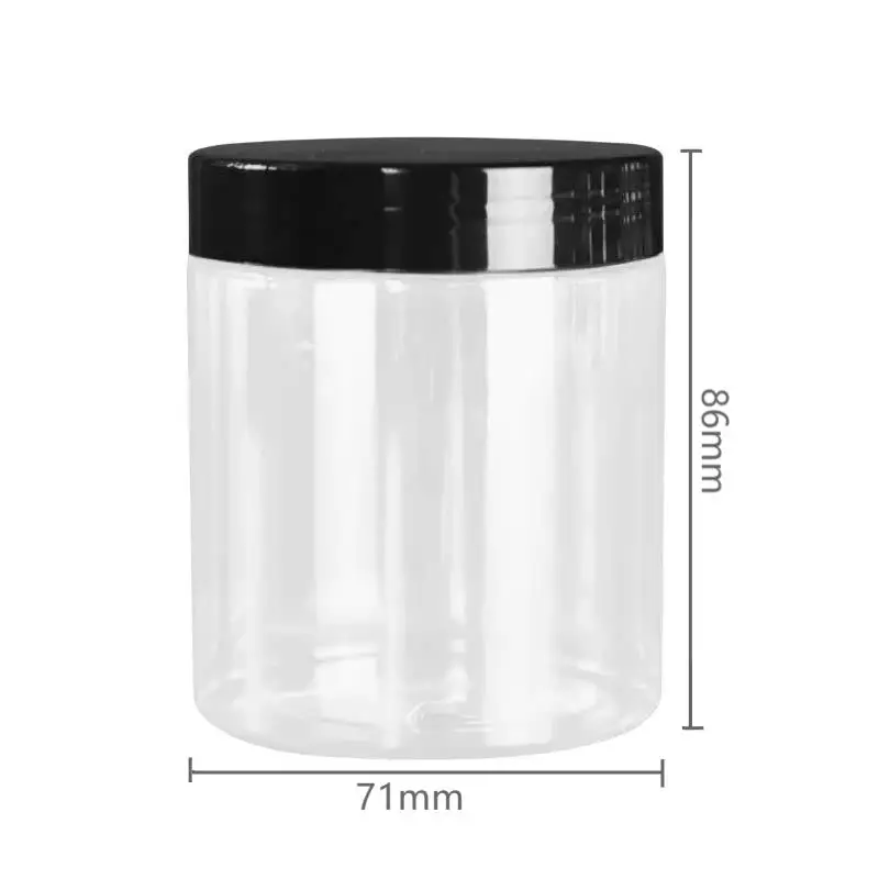 12/24Pcs 250ml Kitchen Empty Jar with Sticker & Pen Seasoning Dry Goods Honey Packing Jar Cosmetics Face Cream Storage Container