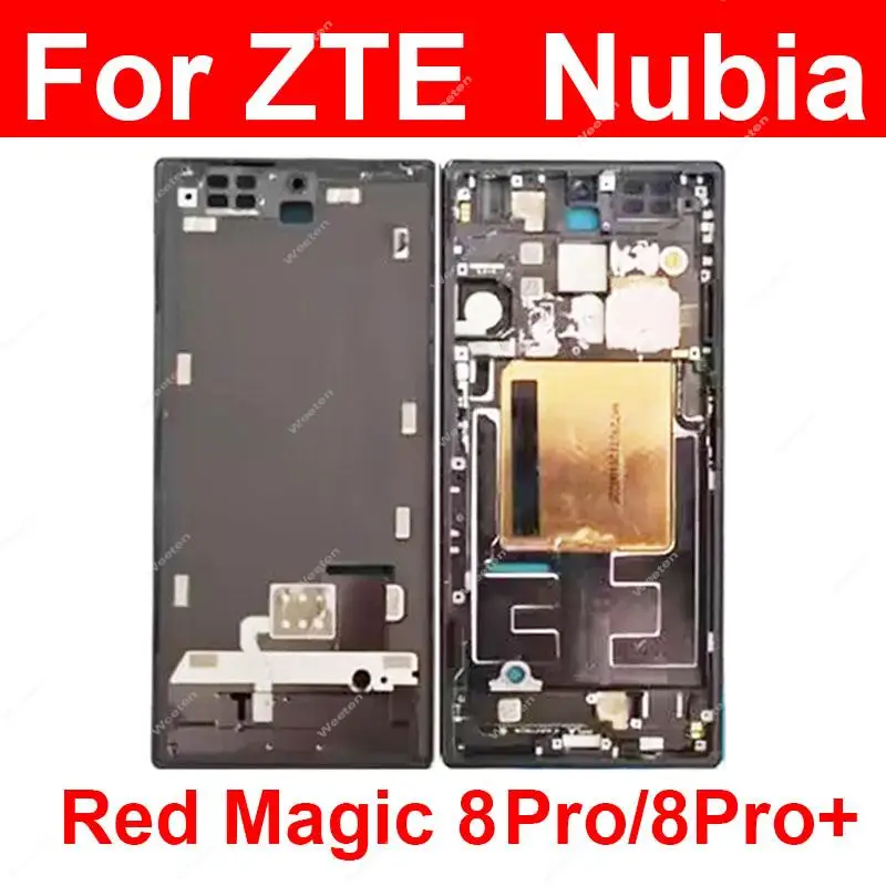 LCD Middle Frame Housing For ZTE Nubia Red Magic 8 Pro 8 Pro Plus NX729J LCD Supporting Front Frame Middle Case Bezel Plate Part