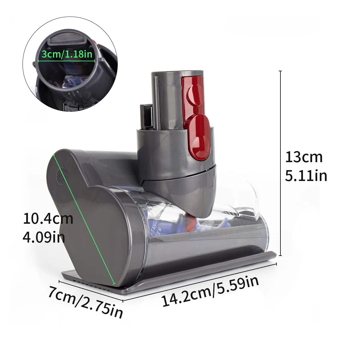 Electric Mattress Dust Mite Removal Brush for Dyson V7 V8 V10 V11 V15 Vacuum Cleaner Mini Motorized Tool Brush Head