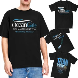 OceanGate Risk Management Accessories Shirt Men Women Breathtaking Adventures T Shirt Pure Cotton Tees Short Sleeve Cloth