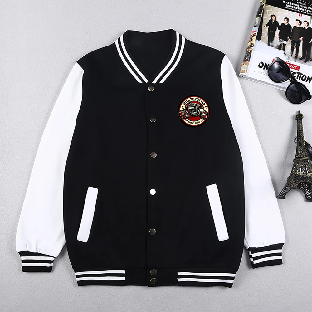 Custom The Logo/Word Jacket Loose Black Clothes DIY Pattern Men Baseball Clothes Autumn Winter Warm Tops Warm Fleece Hoodies