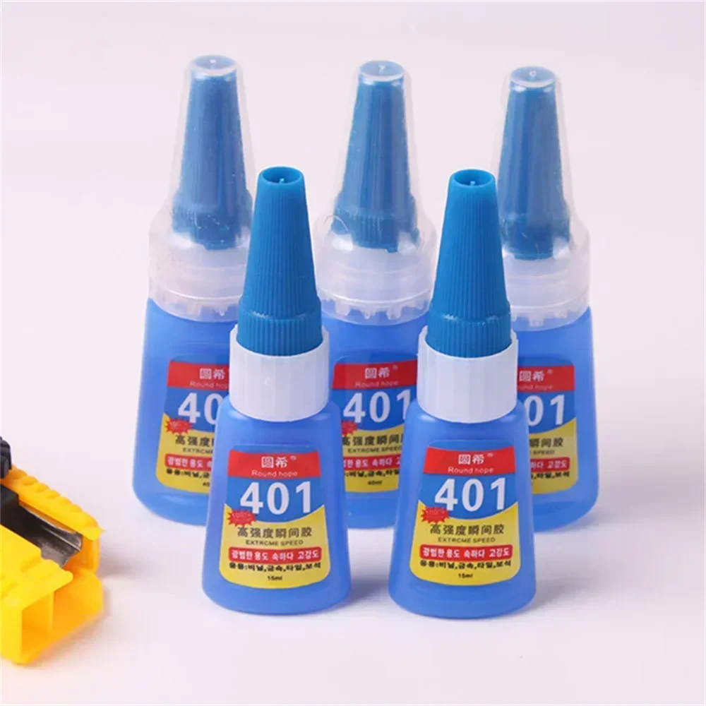 401 Glue Instant Fast Adhesive 20ML Bottle Stronger Super Glue Multi-Purpose Fix Super Strong Liquid Colorless Adhesive Glue