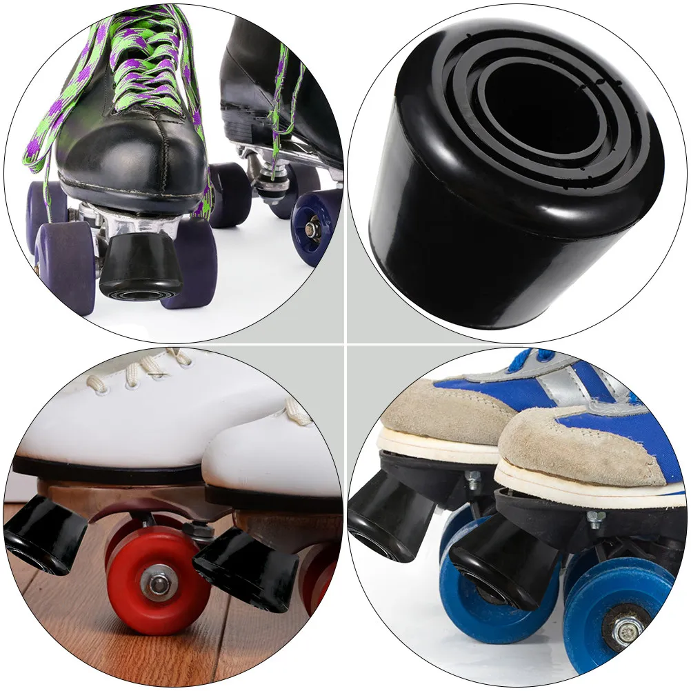 

Комплект из 1 шт. прочных износостойких тормозных колпачков для роликовых коньков с большой площадью торможения, регулируемые, для катания