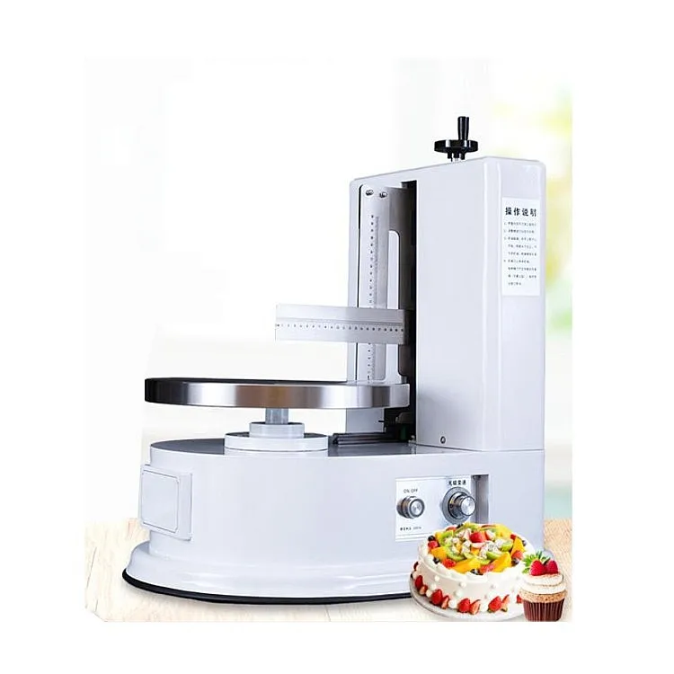 Automatic Birthday Cake Decorating Machines Cake Smoothing Coating Maker Machine