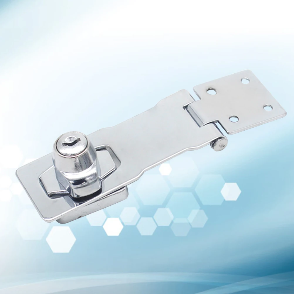 

4 Inch Silver Button Drawer Cabinet Door Lock Zinc Alloy Thickened Anti-Theft Corrosion Resistant Steady Security Lock For Home