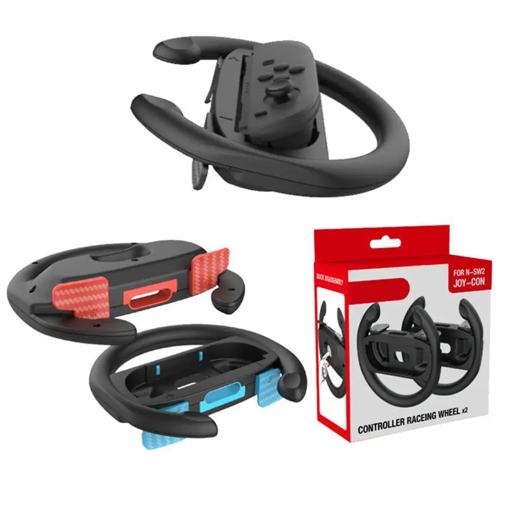 عجلات القيادة لوحدة التحكم نينتندو 2 عجلات JoyCons لمرفق وحدة تحكم ماريو كارت 8 ديلوكس Joycon 2 Pack