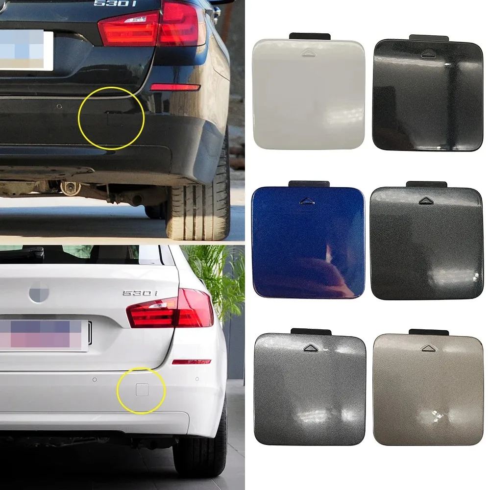 

Car Rear Bumper Tow Hook Cover Cap Black For BMW 5 Series F11 520 525 530 540i Station Wagon 51127254922