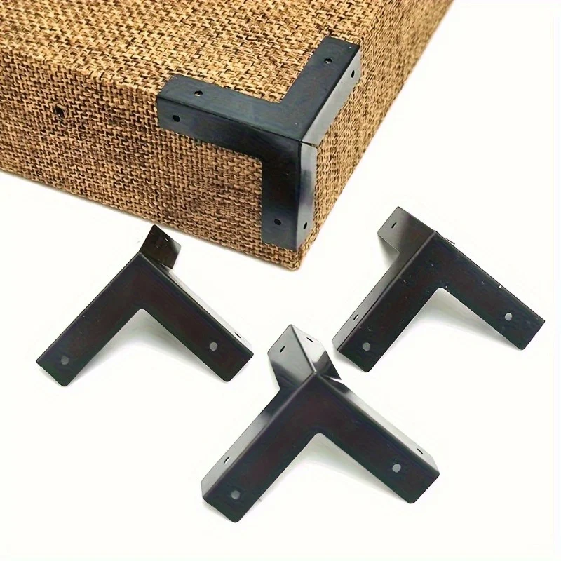2 sets Vintage Bronze Corner Protectors for Wooden Boxes, Wine Chests & Furniture - Antique Finish, Hardware