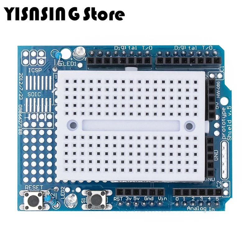 Smart Electronics UNO Proto Shield prototype expansion board with SYB-170 mini breadboard based For  UNO ProtoShield DIY