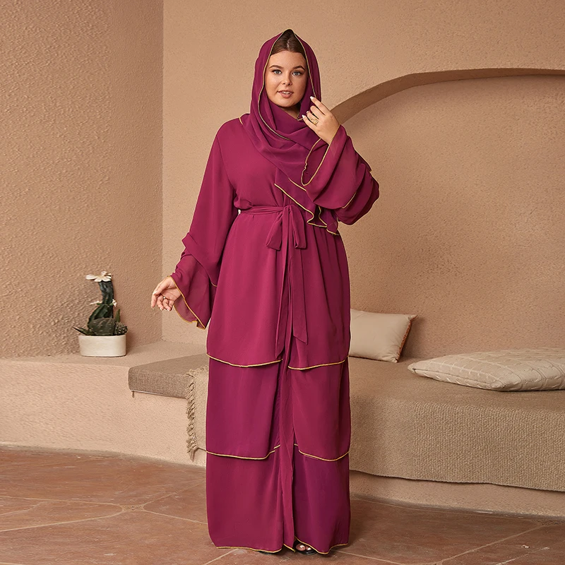 Elegant African Casual Robe Djellaba Dresses For Women Muslim Fashion Long Dresses Dubai Open Abaya Islam Clothing