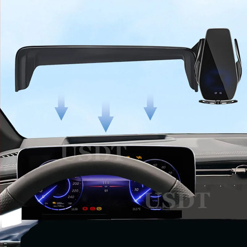 

Car Mobile Phone Holder for Mercedes Benz EQE 500 350 SUV Sedan 2023 2024 2025 Special Bracket Of Screen GPS Stable Phone Holder