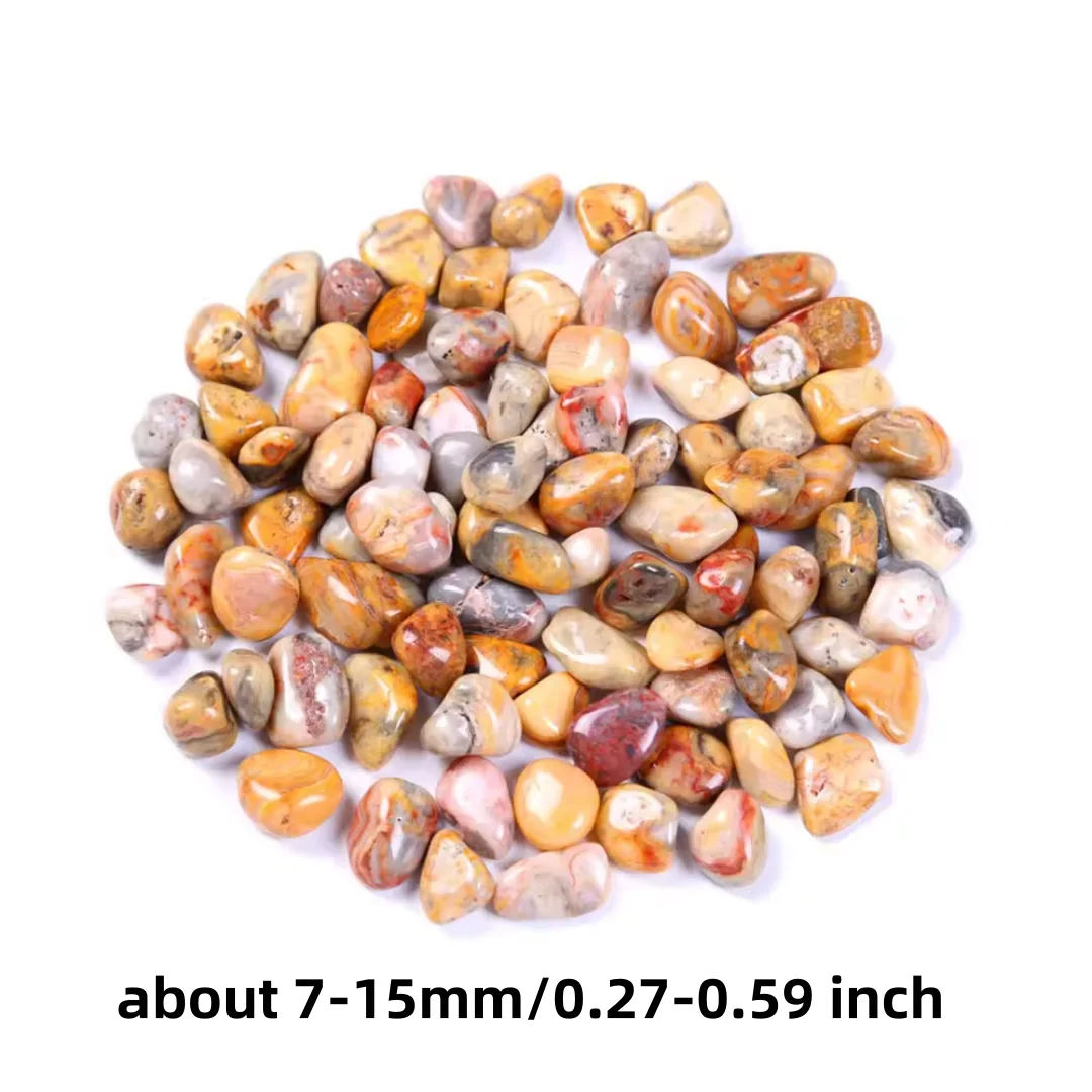 5–15 mm Crazy Lace Achat-Kristallspäne, natürlicher Crazy Lace Achat Rock Gravel Stein Kristall, Crazy Lace Achat Chips Stein