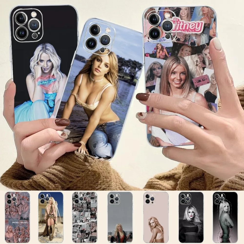 Britney Spears Phone Case For iPhone 15 11 12 13 14 Mini Pro Max XR X XS TPU Clear Case For 8 7 6 Plus SE 2020