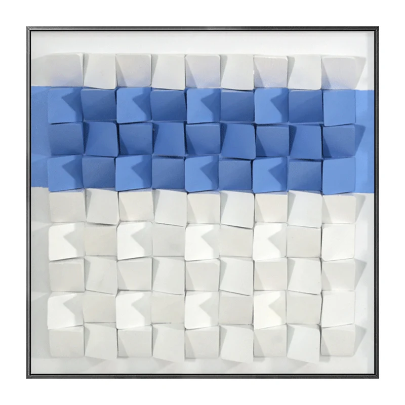 

Modern Minimalist Abstract 3d Three-dimensional Wooden Block Decorative Painting Art Design