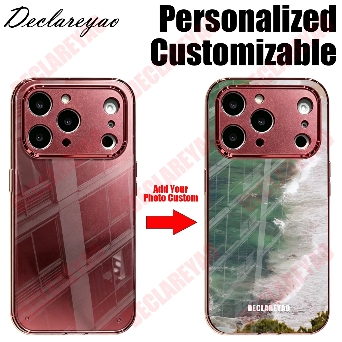 DECLAREYAO DECLAREYAO Custom Glass Case For iPhone 6 Xs SE3 6S 2020 8 7 SE2 SE 14 Plus 15 X XR 11 17 Max Pro 12 16 Air 13 2022 16e Cover - Aliexpress Deal