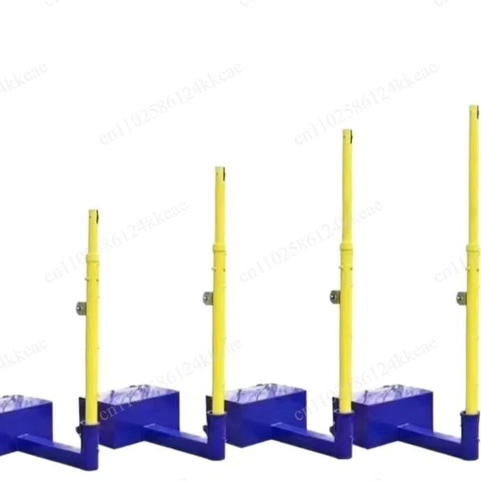 New eight-in-one liftable badminton net column full cast iron movable volleyball net frame badminton rack